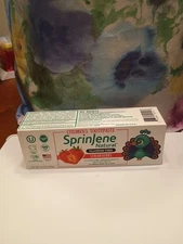 SprinJene Natural Kids' Toothpaste. Fluoride-Free,  Strawberry Flavor. 3.4 oz.