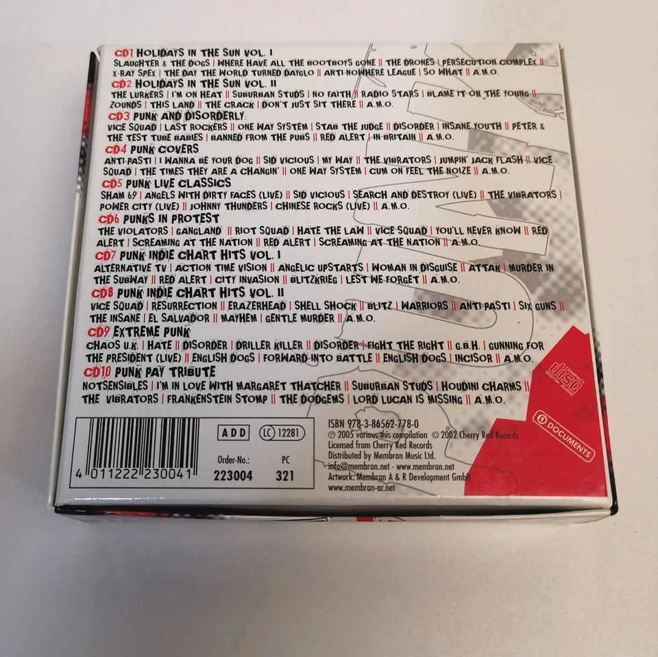 PUNK 10 CD Compilation GOD SAVE THIS BOX 2005 original Masters . © 2002 Cherry - Bild 3 von 4