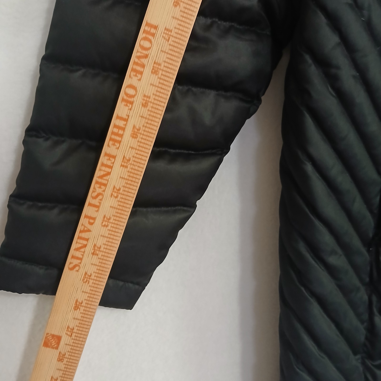Eddie Bauer Down Puffer Jacket Solid Black Zipper… - image 3