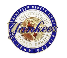 1998 New York Yankees Golden 24th MLB World Series Championship Pin