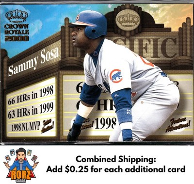2000 Pacific Crown Royale #7 Sammy Sosa Feature Attractions Chicago Cubs