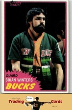 1981-82 Topps #MW100 Brian Winters Milwaukee Bucks Basketball Card EX