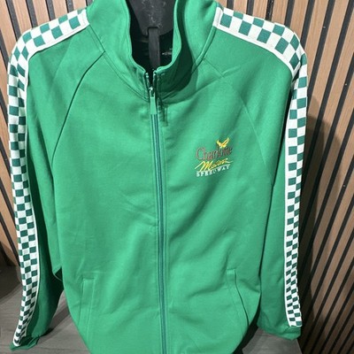 NASCAR Classics Charlotte Motor Speedway Green Track Jacket Full Zip Pockets XL