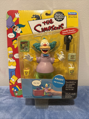 The Simpsons Krusty The Clown Playmates World of Springfield Interactive Fig. C4