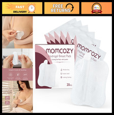 Hydrogel Nipple Pads with Soothing Lanolin - Cooling Gel Nursing Pads, 20 PCS