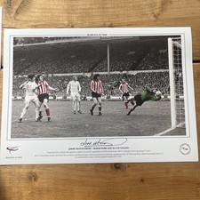 Sunderland Jimmy Montgomery Signed Print With Coa