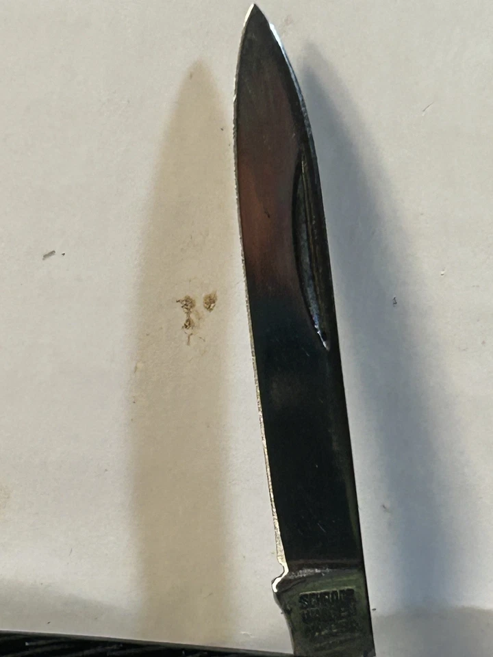 Navaja de Bolsillo Schrade Walden NY 2 Hojas Prilina Negra De Colección Casi Nueva Foto 2 de 4