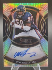 Mike Singletary 2025 Panini Select Signatures Auto Silver #SP-MSY