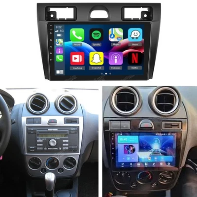 LEEKOOLUU Radio de coche 2G+32 GB para Ford Fiesta MK5 VI 2002-2011 Carplay Android 15.0 DSP GPS