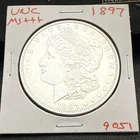 1897 BU GEM MORGAN SILVER DOLLAR UNC MS+++ U.S. MINT RARE COIN 9051
