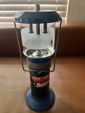 Vintage Blue Wenzel Double Mantle Propane Lantern 4,000 BTU model 29264 New!