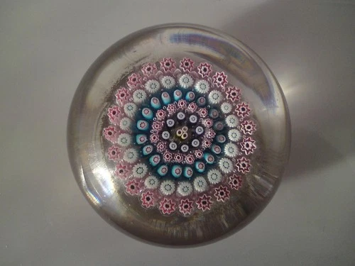 Antique Millefiori Glass Paperweight -  possibly Richardson Stourbridge