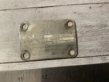 ORIGINAL VINTAGE PRATT WHITNEY JT8D 727 AIRLINER ENGINE AIRCRAFT DATA NAME PLATE