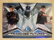 2020 Bowman Chrome Franchise Futures Max Meyer Dax Fulton #FF-MD Miami Marlins