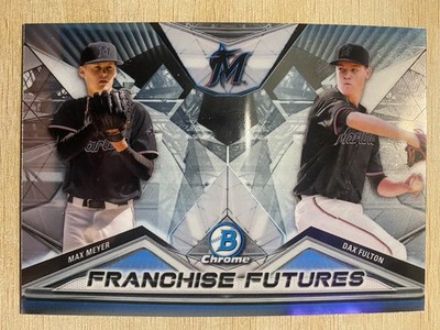2020 Bowman Chrome Franchise Futures Max Meyer Dax Fulton #FF-MD Miami Marlins