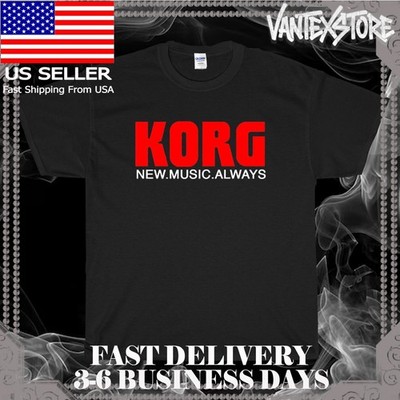 NEW SHIRT KORG SYNTHESIZER MUSIC LOGO T-SHIRT FUNNY AMERICAN USA SIZE S-5XL