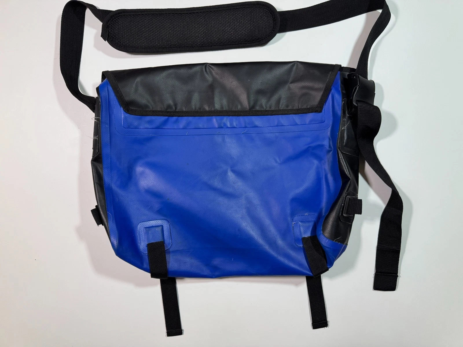 LUAR Borsa messenger Benetton vintage bicicletta ciclismo impermeabile blu tracolla