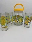 Vintage Anchor Hocking Iced Tea Glasses Pitcher Set Glassware
