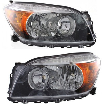 Front Headlights Headlamps L&R Pair Set for 06-08 Toyota Rav4 Rav-4 Sport Model