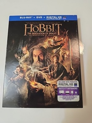 The Hobbit: The Desolation of Smaug (Blu-ray/DVD, 2014, 3-Disc Set, Canadian)