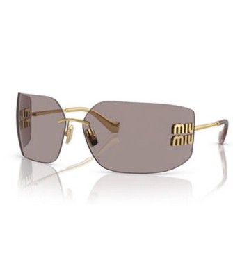 MIU MIU MU54YS 5AK06I Gold/Light Purple Brown 80-14-110 Sunglasses New Authentic