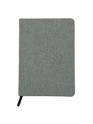 Be Influence Journal- 1/2 Lined 1/2 Free Space, Grey Fabric Cover