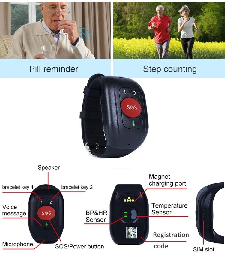 GPS watch with SOS button for the elderly and kids - Track remotely - Image 2 of 4