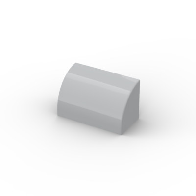 Lego 10x Bogenstein 1x2x1 slope curved 37352 hellgrau light bluish gray