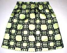 New Womens 2 NWT Italy Designer Marni Skirt 38 Yellow Black Polka Dots Knee