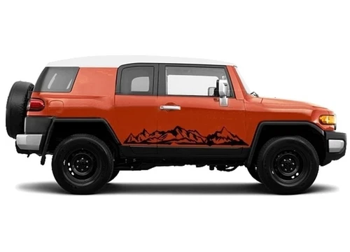 2PCS Racing Sport Graphic Mountain Sticker for Toyota FJ Cruiser Side Door Decal - Picture 9 of 10