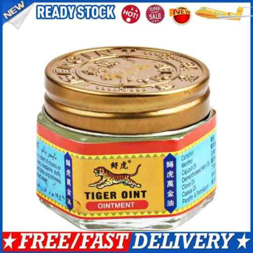 #A White Tiger Balm Ointment for Headache Stomachache Painkiller Muscle Reliev - Photo 1/12