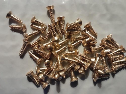 #6 X 1/2" OVAL HEAD PHILLIPS, SOLID BRASS WOOD SCREWS, SELECT QTY - 第 1/1 張圖片