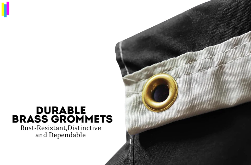 AGAS Alaska AK State Flag Single Sided Reverse Print 200D Nylon Banner - Image 4 of 4