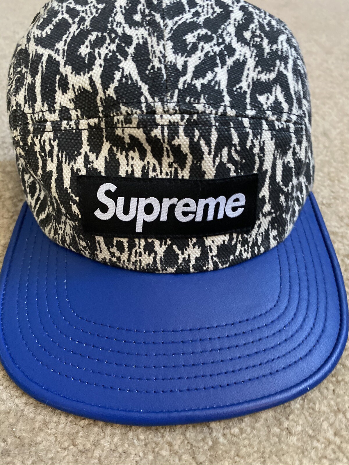 supreme leopard hat