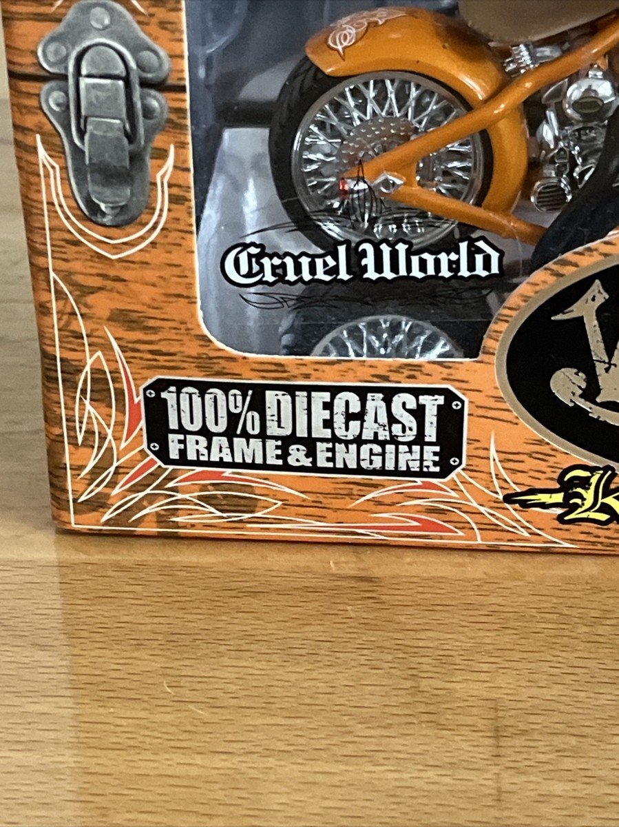 Jada Toys Von Dutch Kustom Cycles CRUEL WORLD 100% DIE-CAST Jada Toys Von Dutch Kustom Cycles CRUEL WORLD 100% DIE-CAST