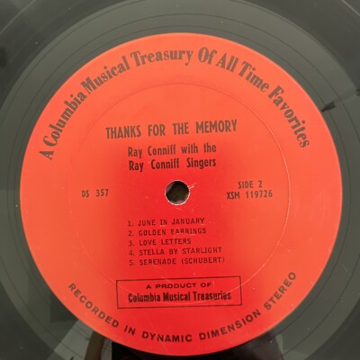 画像2 Ray Conniff – Thanks For The Memory - LP - NM - 1968 - DS 357 | eBay