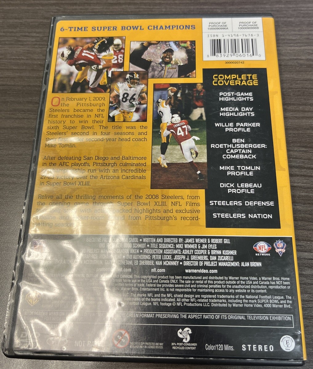 NFL Super Bowl XLIII: Pittsburgh Steelers Champions DVD
