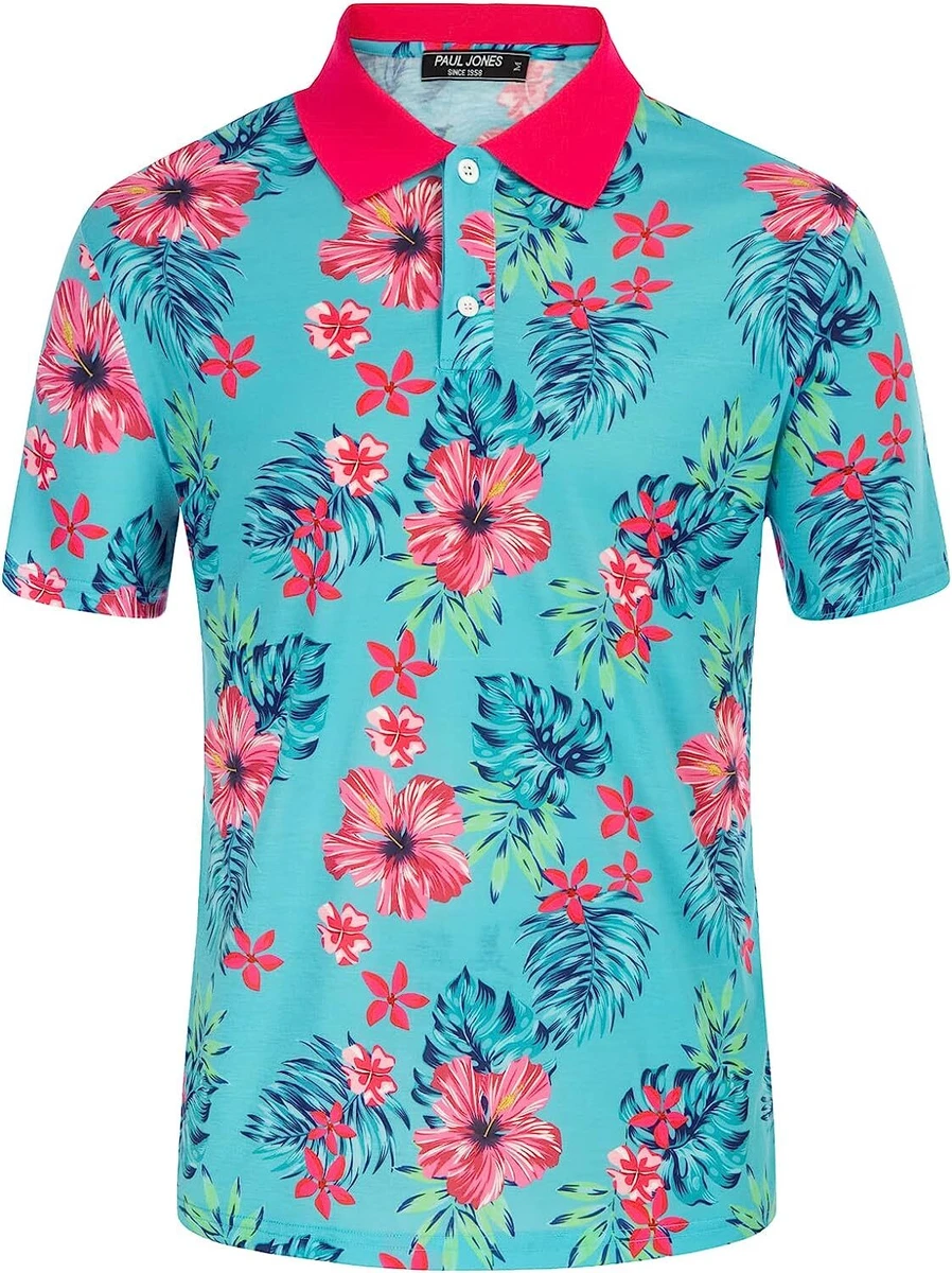 Polo shirt flower clearance design
