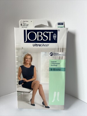 Jobst Ultra Sheer Compression Socks Lnee 7-9 CT 119233 8-15 