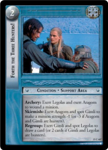 LOTR TCG Hunters Complete Common Set 62 cards with all 3 15C60 NM/played - Image 2 of 3