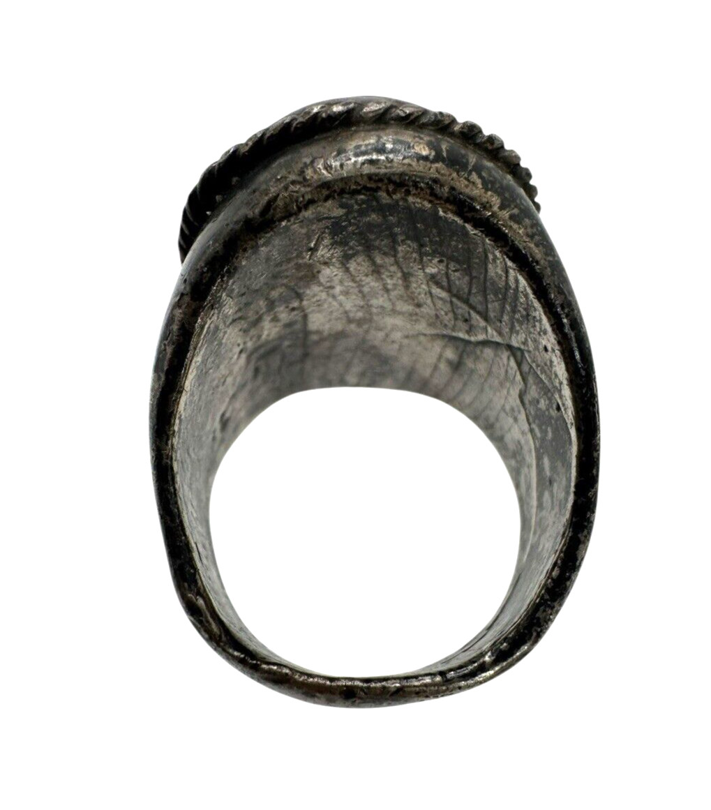 Native American Heavy Solid Sterling Silver Turqu… - image 5