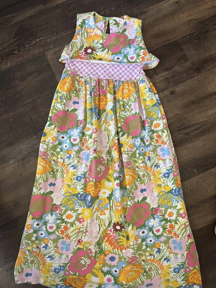 Matilda Jane Girls Size 6 Dress Brilliant Daydream Far Out Floral Spring Maxi - Image 2 of 4