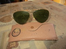 RAY BAN U.S.A. VINTAGE ANNI 60 70 LENTE A GOCCIA MONTATURA DORATA