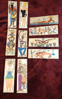 Set Of Vintage Beverly Wasile Lg. Jamaican Postcards - 10 Total | 60's | Vibrant