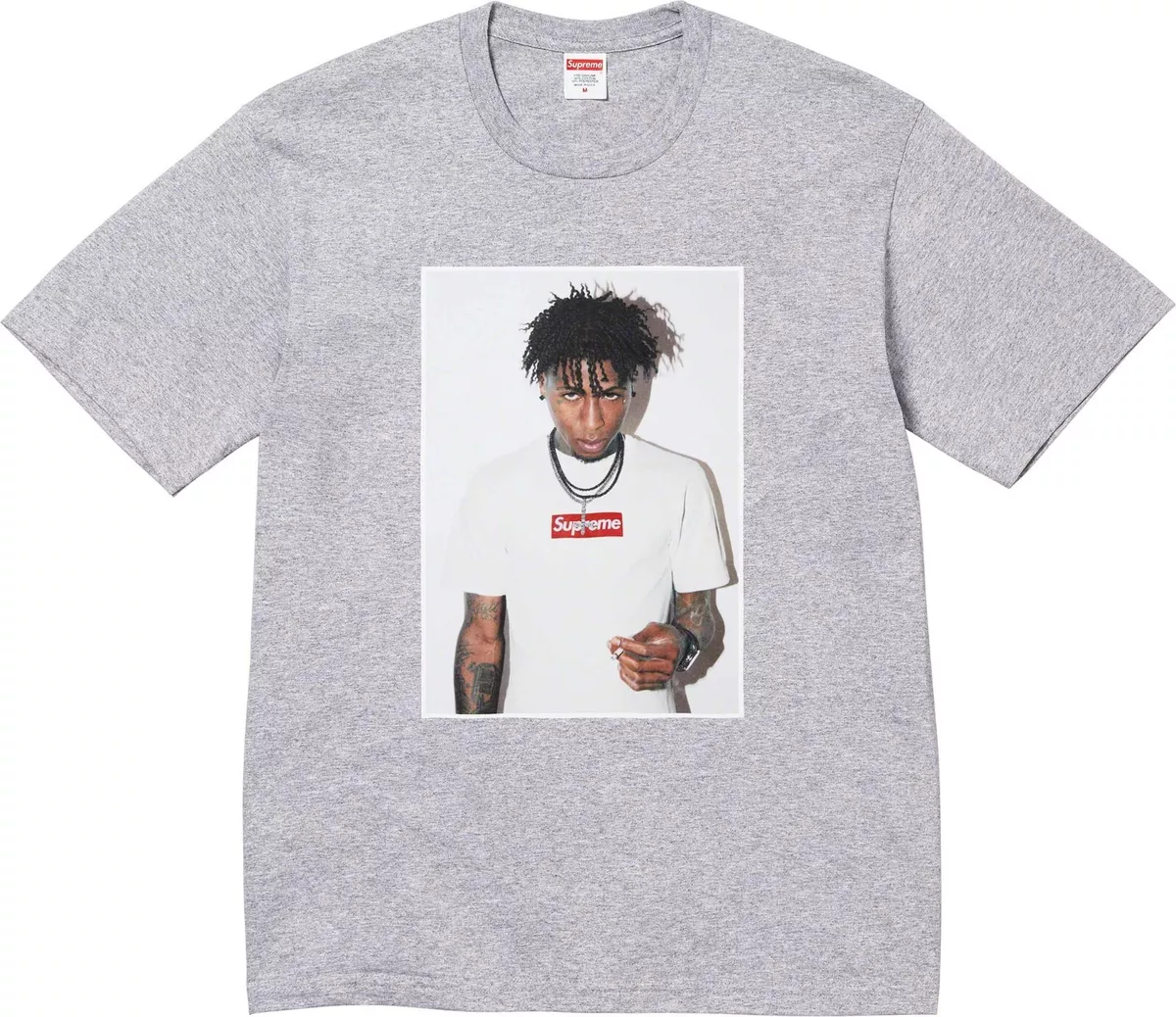 Supreme NBA Youngboy Tee Black Men's - FW23 - US