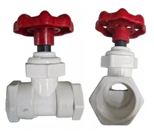 3/4''  Inline Slip In PVC Ball Globe Valve Octagonal Handle Water Shut-Off 