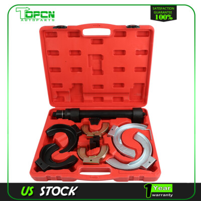 Fits Interchangeable Fork Strut Coil Spring Compressor Extractor Tool Set