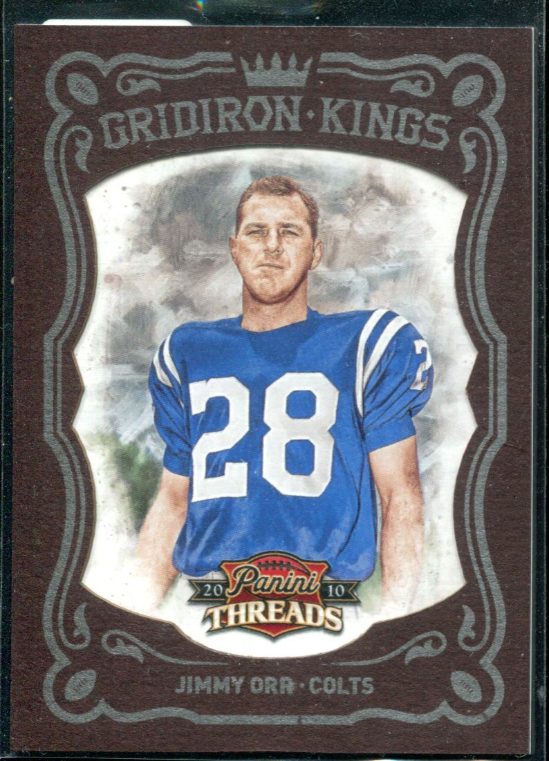 2010 Threads Gridiron Kings Framed Red #5 Jimmy Orr Card 40/100 | eBay