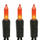20 Ct Halloween Lights Black Wire Cord Light Set Primitive Fall Farmhouse Craft