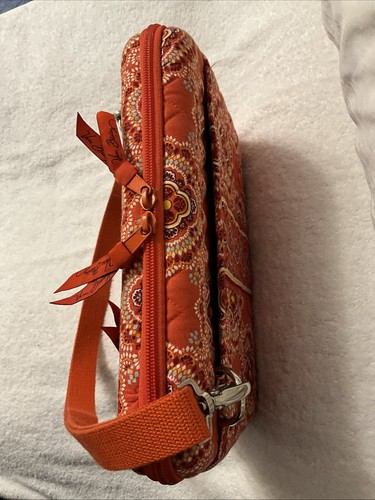 Vera Bradley Quilted iPad /Tablet Bag Hard Shell Case Paprika Orange - Picture 5 of 5